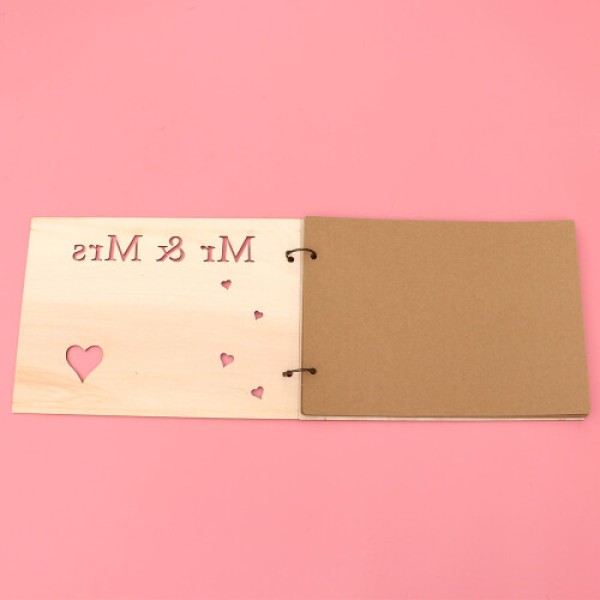 Carved "Mr." Guest Book